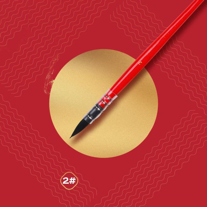 1 Pcs Red Fat Man Watercolor Gouache Brush Professional Art Painting Brush for Drawing High Quality Nylon Hair Artist Supplies