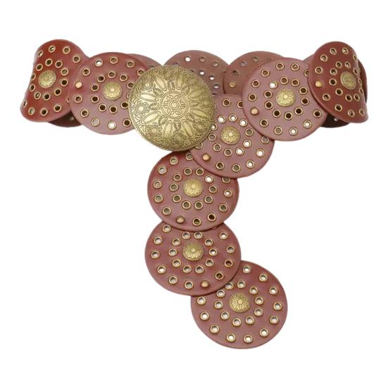 Ladies with Jean Adjustable Size Retro Belt Buckle Wide Belt Fashion