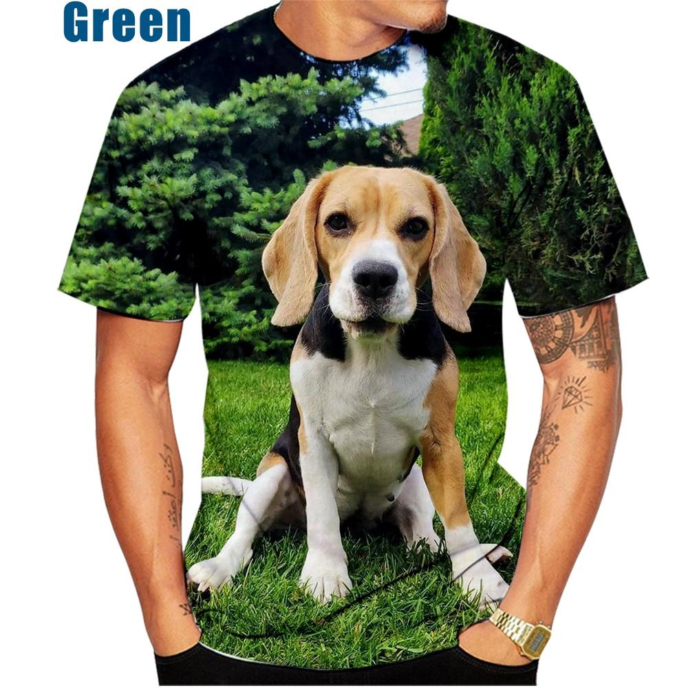 New Fashion Men's and Women's 3D Printing T-shirt Animal Dog Beagle Casual Short-sleeved Street T-shirt Top XS~5XL
