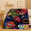 HD Splatoon Game Cartoon Flannel Blanket,Ultra Soft Warm Plush Throw for Home Bedroom Bed Sofa Cover Office Travel Picnic Kids