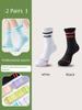 Sports Socks for Women 2026 New Popular Style Mid-Calf Towel Bottom Sweat-Absorbent Breathable Long Fitness Outdoor Running Socks