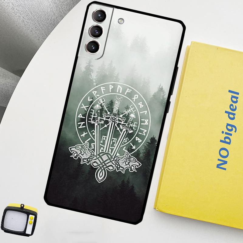 Лесные скандинавские руны Чехол для Samsung Galaxy S22 Ultra S23 FE S9 S10 Note 10 Plus Note 20 Ultra S20 S21 FE