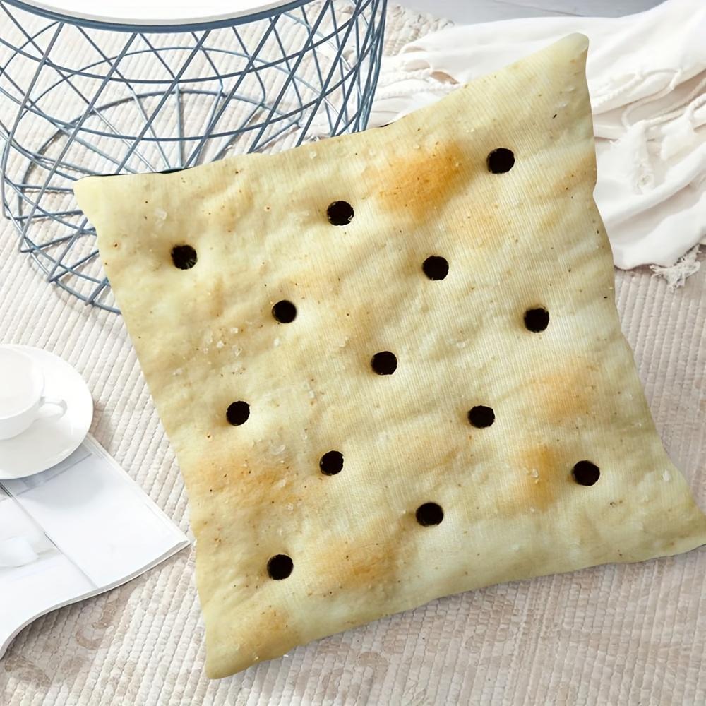 Toast Design Pillowcase, Zippered, Machine Washable For Sofa Bedroom Decor