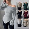 Women Autumn Winter Long Sleeve Slim T-shirts Ladies Knitted Skinny Tee Tops