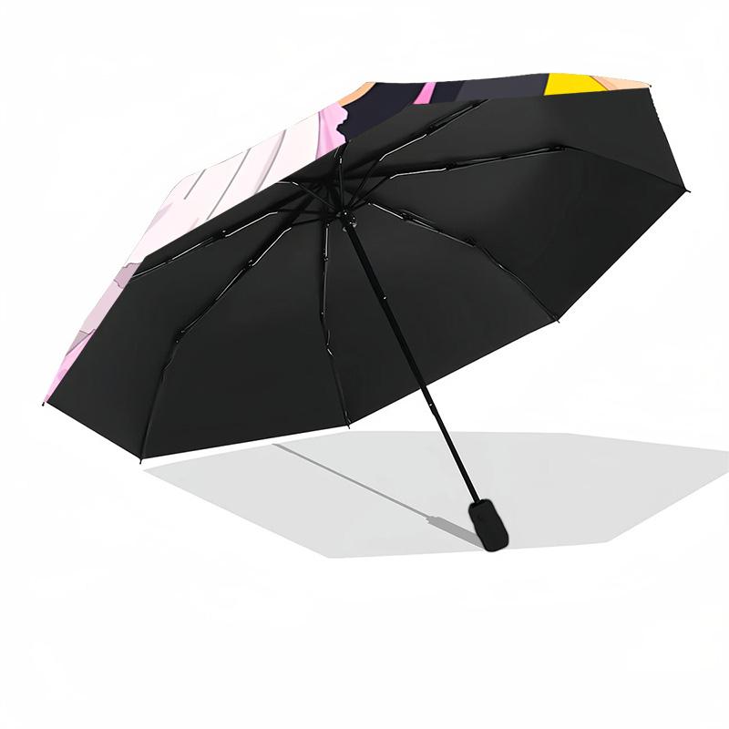 Moonlit Dance Of Love Umbrella Folding umbrella, automatic umbrella 8-Frame for Travel, camping Use Gift for Halloween Christmas