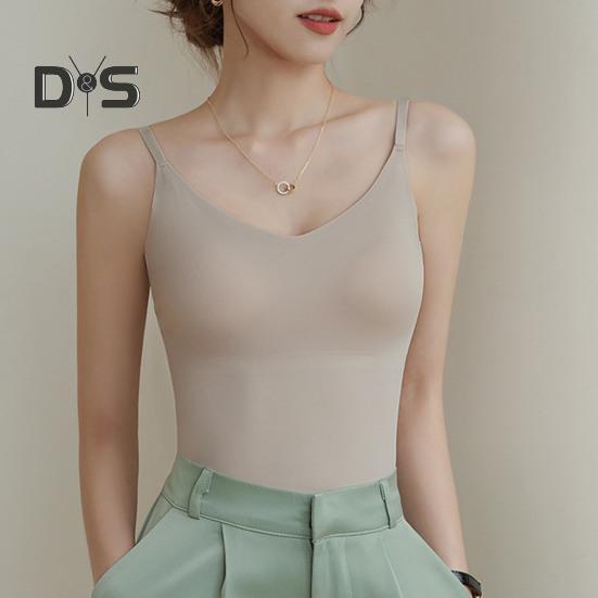 Женское нижнее белье с регулируемыми бретелями, эластичный жилет с нагрудной подкладкой, жилет из ледяного шелка без следов