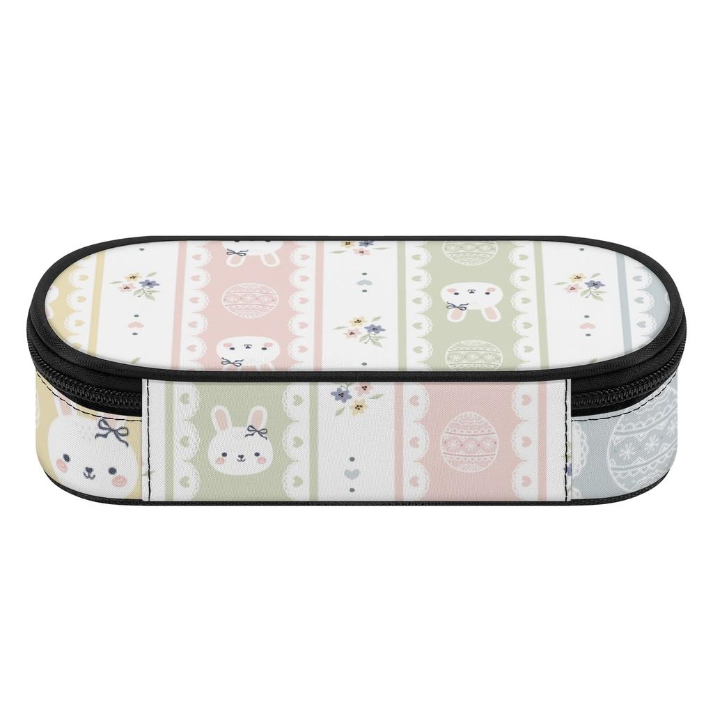 Pencil Pouch 300D Polyester Roomy Interior Smooth Zipper with Mesh Storage Layer Removable Divider and Pen Holders for Boys Girls
