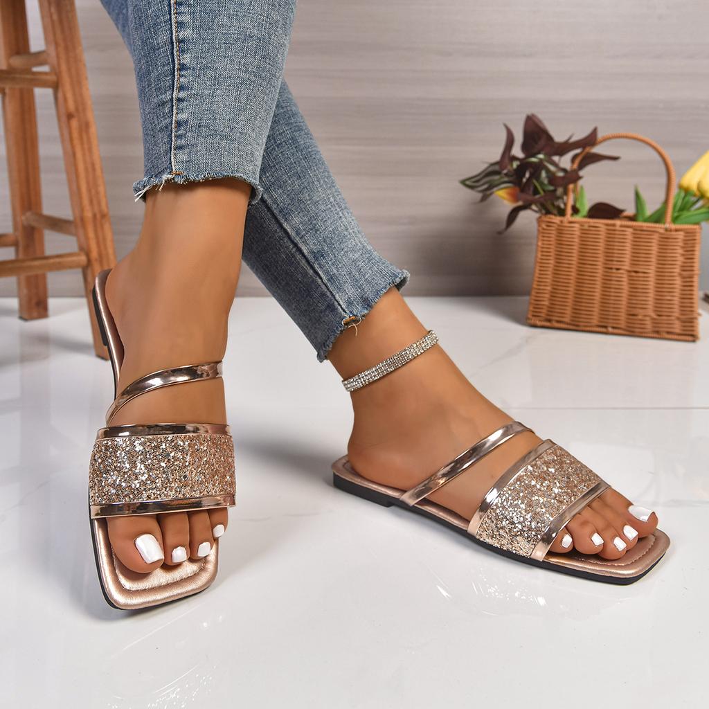 Fashion Lightweight Comfortable Shoes Slides Women 2025 New Designer Casual Flat Fashion Shoes Women Elegant Slip On Walking Slippers