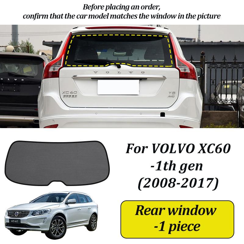 LINNUNU Для VOLVO XC60 2008-2017-2025 Магнитная автомобильная шторка от солнца Занавеска на лобовое стекло Боковая шторка от солнца Аксессуары для защиты от УФ-излучения
