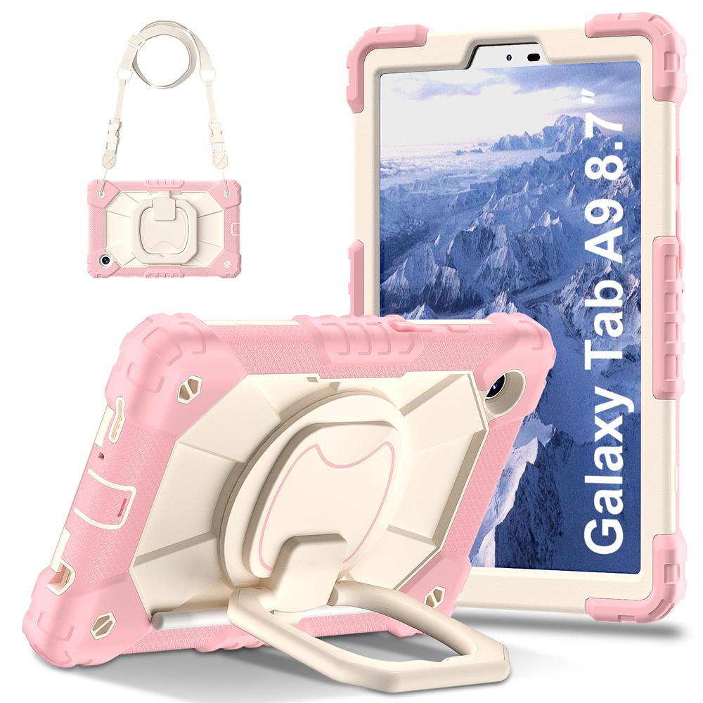Силиконовые+ПК Портативные Чехлы для Планшетов Для Samsung Galaxy Tab A9/A11 Plus A9/A11+ A7 Lite Чехол для iPad 10/11/12-го Pro Air mini6/7 Обложка Поворотная Подставка