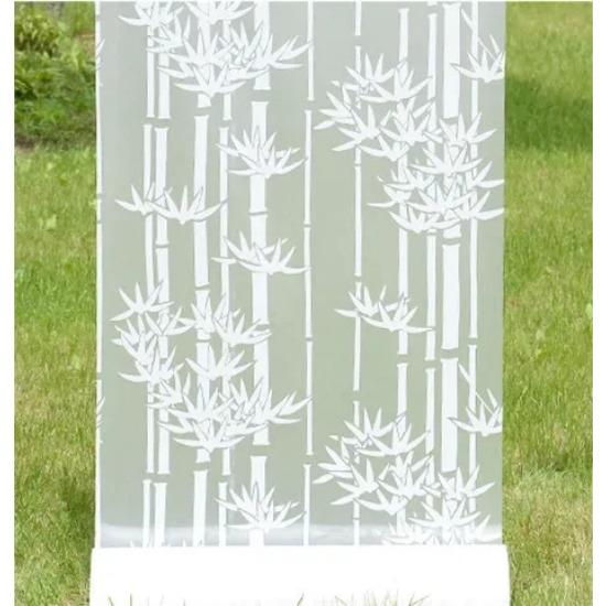 Декоративная Виниловая Пленка для Конфиденциальности, Самоклеящаяся, Наклейка на Окно, Декали, Водонепроницаемая, Защита от Солнца и УФ-лучей, Бамбук, Раздвижная Дверь, Ванная Комната