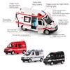 Fire Truck Hospital Rescue Ambulance Police Car Abs Cars Model Drop-Resistant Openable Door Car Toys For Children Boys Gifts