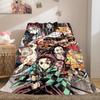 Demon Slayer All-Season Versatile Travel Blanket Compact Suitable for Office Nap & Outdoor Camping LXRa8