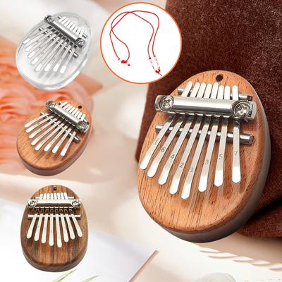 Мини-пианино для большого пальца, 8-клавишное мини-пианино Kalimba Finger, портативное музыкальное пианино Kalimba с ремешками, рождественские подарки на День Благодарения для семьи