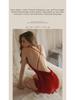 Сексуальный бархатный костюм с юбкой и подтяжками - пижама Pure Desire для женщин