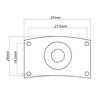 Квадратная гитарная джек-пластина и гнездо в сборе для электрогитары TL