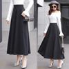 Шерстяная юбка средней длины Tooxika, длинная юбка с высокой талией и большим подолом, утолщенная юбка-трапеция, юбка-зонтик