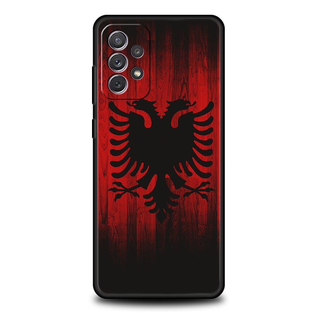 Чехол для телефона Samsung Galaxy A15 A13 A51 A71 A41 A31 A21S A03S A05 A12 A32 A52 A23 A25 A33 A53 A73 5G Обложка Флаг Албании