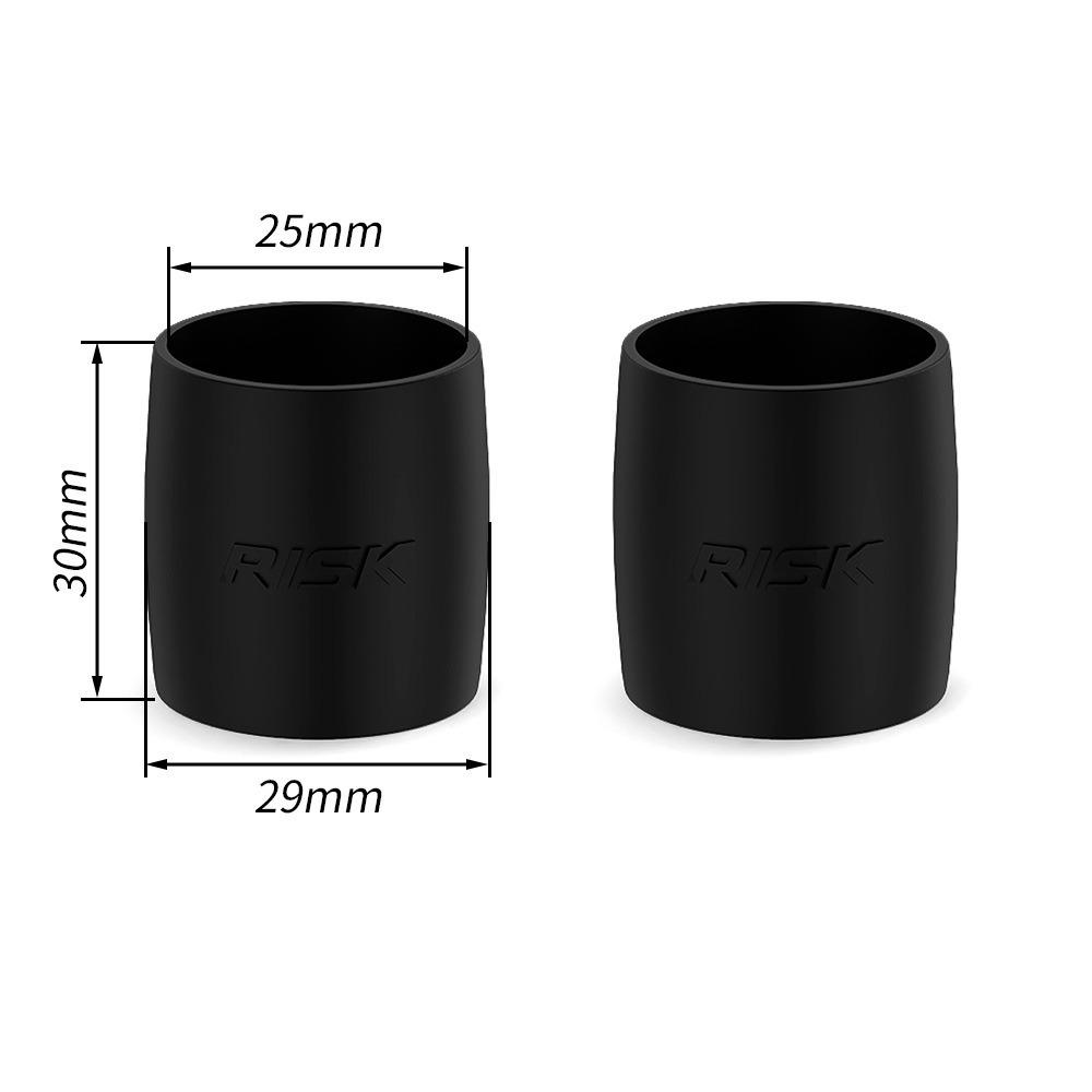 2PCS Silicone Material Bicycle Handlebar Strap Fixing Ring Silicone Fixing Band Cycling