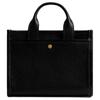 COACH Cargo 20 Logo Printed Gold Hardware Pebbled Leather Tote Bag Tote Bag Shopping Bag Shoulder Crossbody Tote Small Women's Black