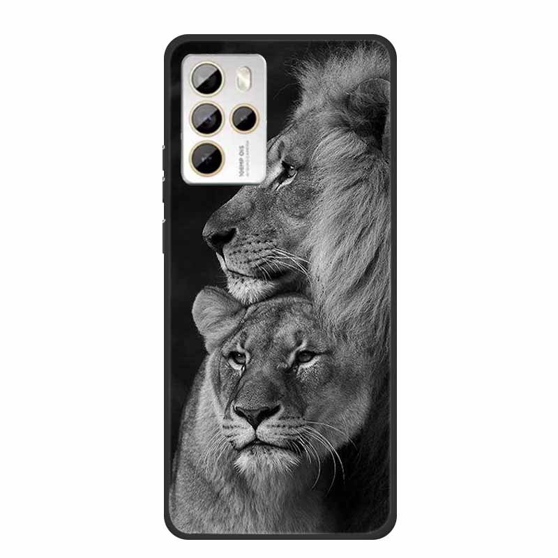 For HTC U23 Pro 5G Case Animals Silicone Soft TPU Phone Cases For HTC U23 Pro 2023 HTCU23 2QCB100 Protector Cartoon Wolf Coque