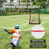 VEVOR Lacrosse Rebounder for Backyard, 1524 x 2133.6 mm Volleyball Bounce Back Net, Pitchback Throwback Baseball Softball Return Training Screen