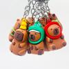 Kawaii Capybara Keychain Cartoon Doll Bag Pendant New Key Chain