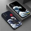 Кацусика Хокусай Японская Великая Волна Для Чехла Samsung Galaxy A55 A54 A52S A53 A51 A34 A35 A33 A32 A50 A72 A71 A30 A7 A9