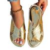2025 Luxury Sexy Women Sandals Classic Gold Silver Buckle Summer Ladies Shoes Large Size Lightweight Comfort Beach Sandals