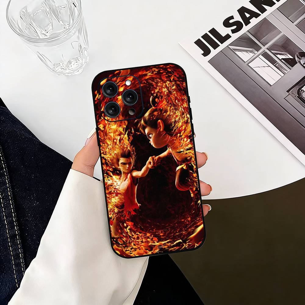 Chinese Mythology Na Zha Phone Case Silicone Soft For IPhone 17 16 15 14 13 12 11 X XR Plus Pro Max Plus