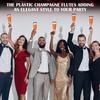 36 Pcs Clear Plastic Champagne Flutes 4.5 oz Disposable Toasting Glasses for Wedding, Christmas, Halloween, Birthday Party (Blac