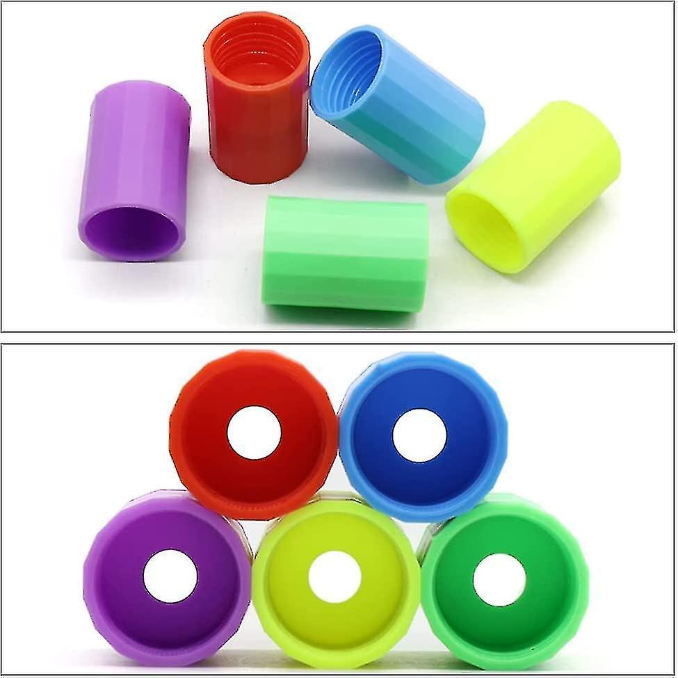 Plastic Tornado Tube Vortex Bottle Connector Bottle Liter Connector For Scientific Experiment And Test(10pcs, Multicolor)-hao