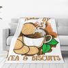 Плед-одеяло Rich Tea Мягкое теплое фланелевое покрывало для кровати Гостиной Пикника Путешествий Дома Дивана