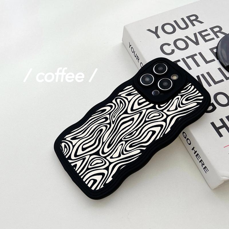 Мягкий чехол из ТПУ в форме волны для OPPO A57 4G Vivo Y35 Y02 Tecno Spark 10C Redmi Note 12 Pro Note 11 Realme C55 C53 IPhone Samsung S23 Ultra A23 A13