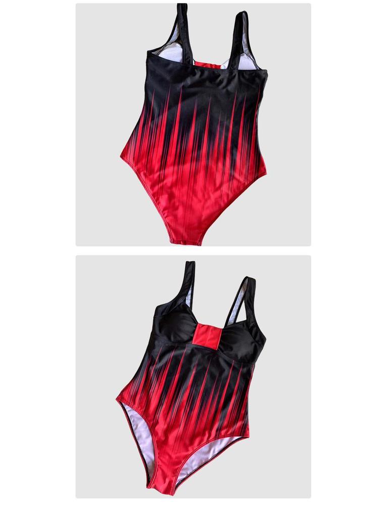 Gradient Sexy Backless One-Piece Swimsuit for Women