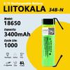 LiitoKala NCR18650B 3400mAh 3.7V литиевая батарея для мощных фонарей