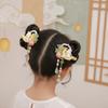 1 Pair Flowing Tassel Rabbit Tassel Hairpin Long Ribbon Ribbon Bows Hairpin  Moon Festival Party