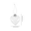 16 шт. прозрачный пластиковый шар рождественское украшение кулон полое животное прозрачное сердце украшение декоративные шары реквизит подвеска