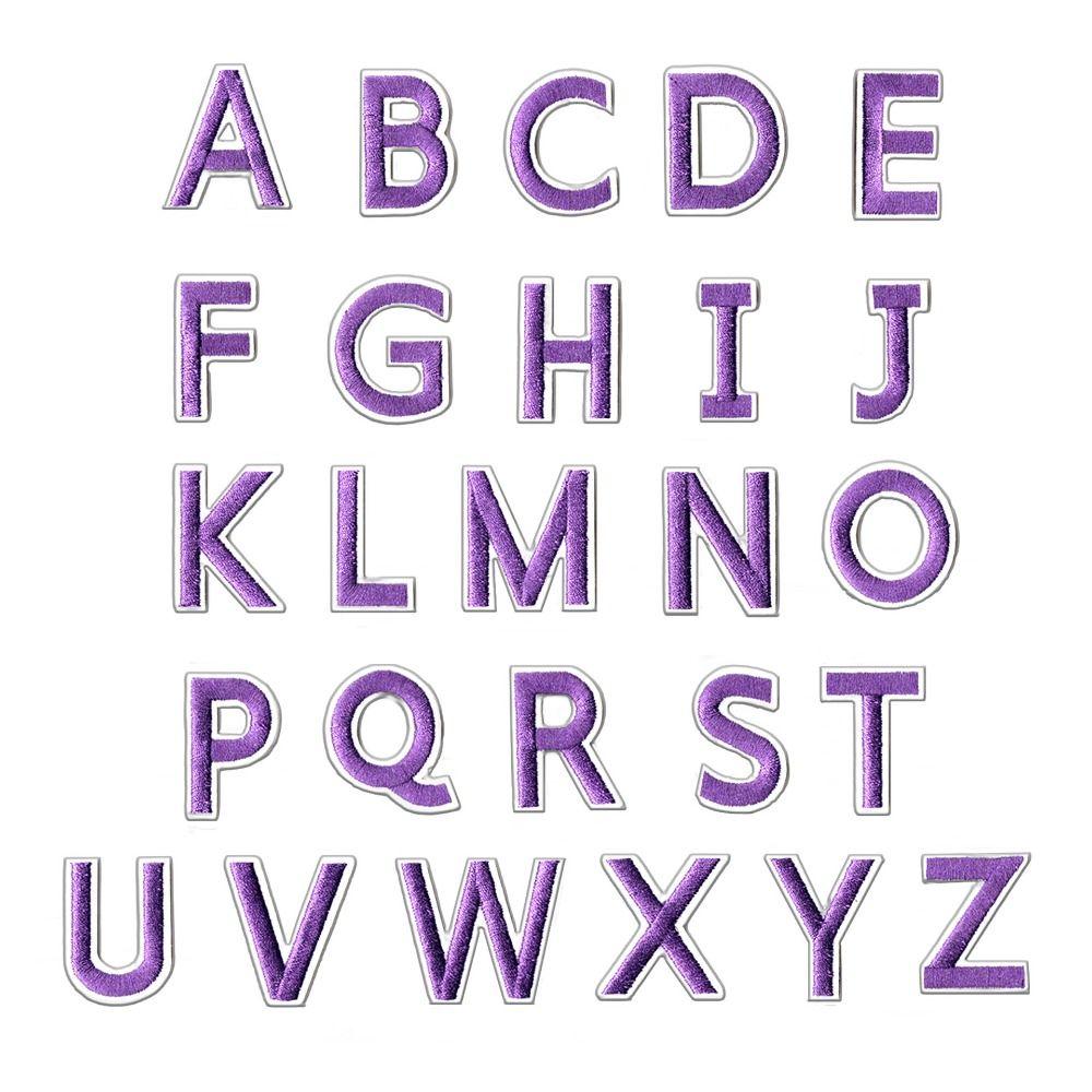 72 шт. Цветные вышитые нашивки с алфавитом A-Z 0-9 Тканевая аппликация Клеевые нашивки для пришивания утюгом Ручная вышивка Значок