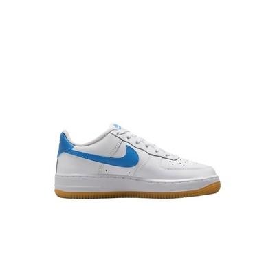 Nike Air Force 1 Нескользящие Поддержка Низкий Верх Детская Повседневная Обувь Белый/Темно-Светлый