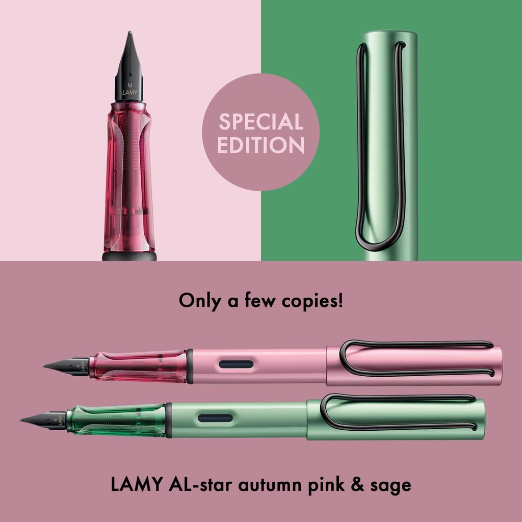 LAMY Fountain Pen F Fine Nib Alster Autumn Pink Limited Edition Official Import L0E6-F