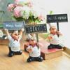 Chef Welcome Sign Ornament – Creative Home Décor Chef Figurine with Message Board