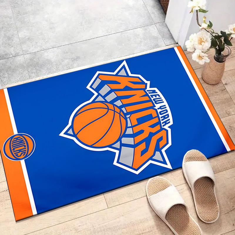 New York Knicks Printed Area Rug Carpet for Bedroom Living Room Home Decor Rugs Mat Non Slip Mat Rug for Bedside