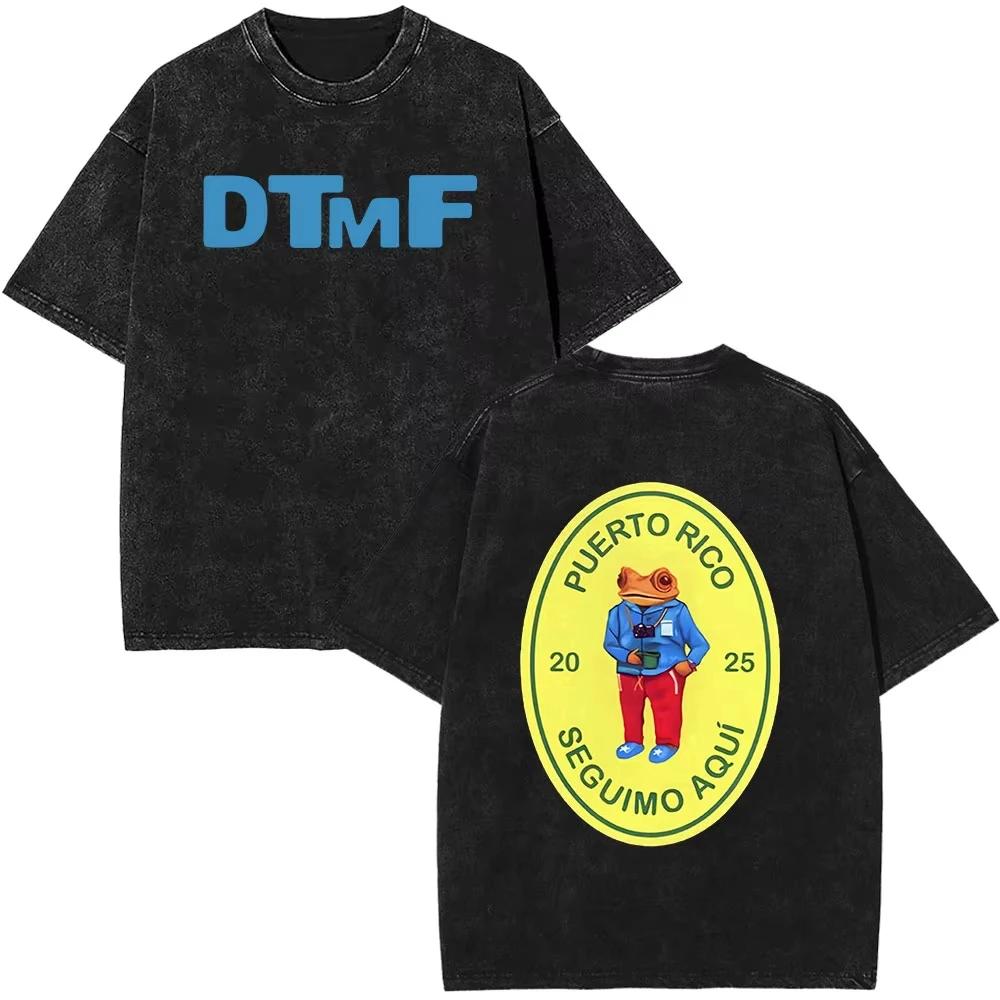 DTMF Debí Tirar Más Fotos T Shirt Bad Bunny 2026 New Album Fashion Vintage Washed T-shirts Men Women Cotton Oversized T Shirts