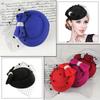 Hats Retro Hairclip Bowknot Veil Bridal Headdress Womens Vintage Hat Fascinator Hair Pillbox Hat