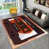 Ретро музыкальная кассета с узором, большой ковер, ковер для гостиной, спальни, дивана, коврик для украшения, нескользящий напольный коврик