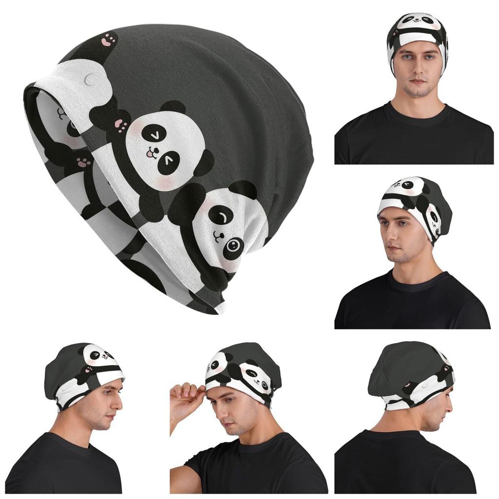 Cute Panda Men Women Adult Beanies Caps Knitted Bonnet Hat Warm Fashion Autumn Winter Outdoor Skullies Hats