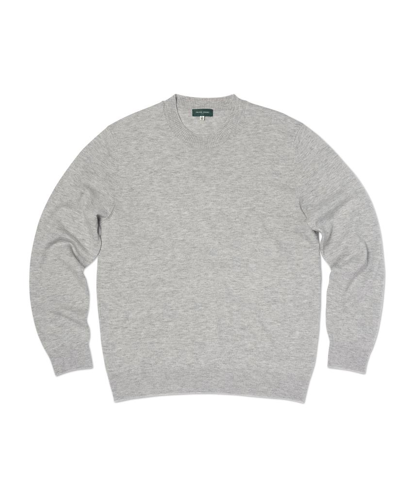 PRODESHIRT Бордовый Мягкий Трикотаж с Круглым Вырезом (серый)