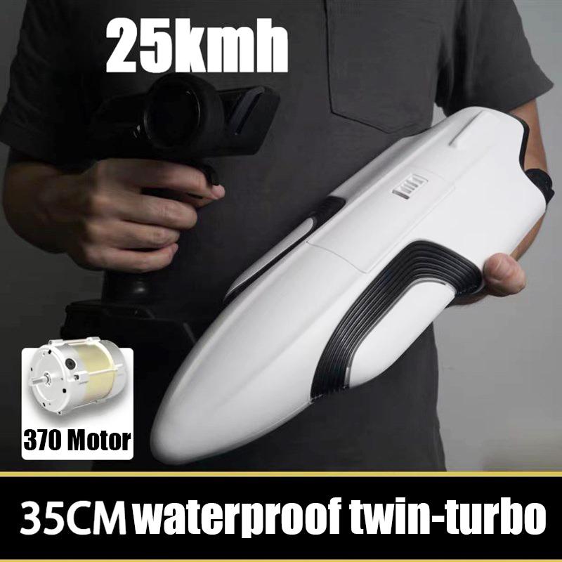 Нетоксичная радиоуправляемая лодка 30 км/ч Высокоскоростная радиоуправляемая скоростная лодка S2 2,4 ГГц Лодка с дистанционным управлением Электрические двойные турбореактивные двигатели Радиоуправляемые игрушки дети Водная игрушка