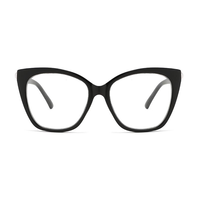 Стильные европейские и американские очки с линзами против синего света в стиле «кошачий глаз» - Модные большие оправы